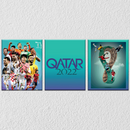 Football Wall Art 5, Set Of 3