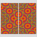 Pink Orange Indian Pattern, Set Of 2