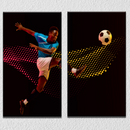 Football Wall Art 3, Set Of 2