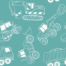 Green Doodle Transport Wallpaper