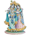 Radha Krishna white Wallpaper