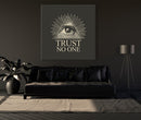 Trust No One Illuminati Canvas