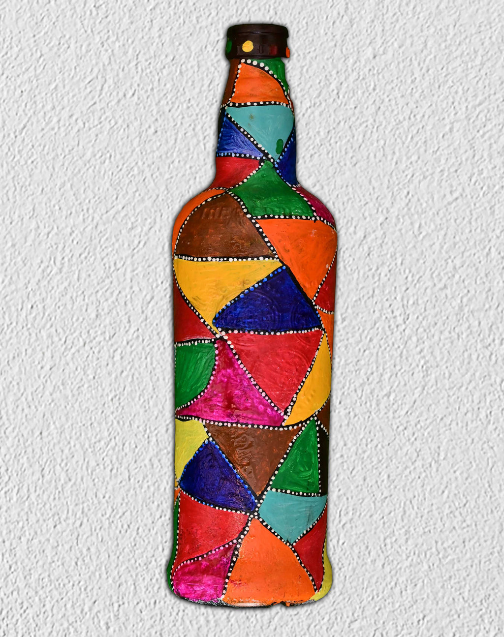 Multicolor Abstract Bottle Art – Myindianthings