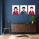 Money Heist Wall Art, Set Of 3