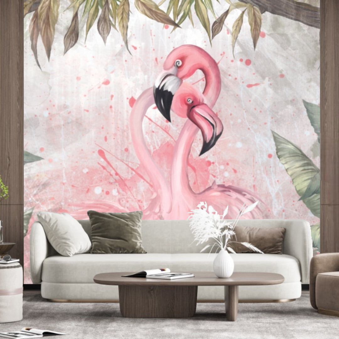 Flamingo couple Wallpaper