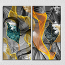 Turquoise Tree Leaves, Set Of 2