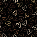 Heart On Black Art Self Adhesive Sticker For Refrigerator