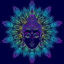 Lord Buddha Art Self Adhesive Sticker For Refrigerator