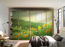 Sunflower Farm Self Adhesive Sticker For Wardrobe