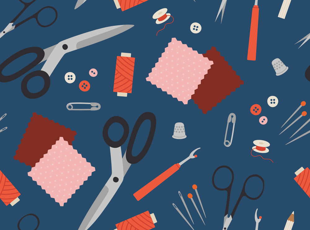 Scissor Blue Wallpaper – Myindianthings