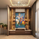 Royal Painted Radha Krishna Wallpaper