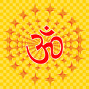 Pink Om Self Adhesive Sticker Poster