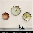 Floral Metal Wall Art, Set Of 3