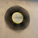 Black Flared Wall Mirror