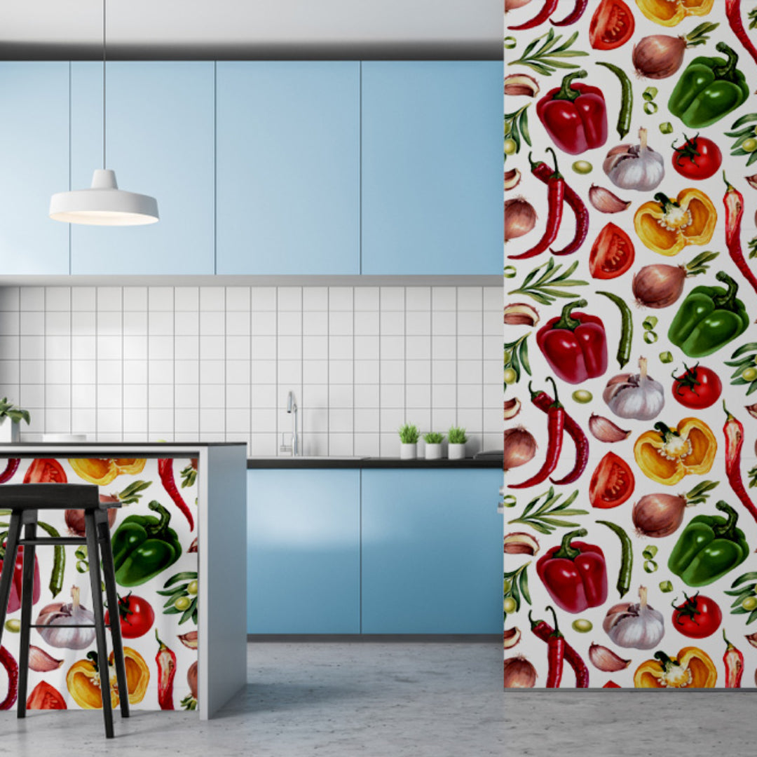 Rainbow Of Peppers Customize Wallpaper