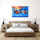 7 Horses Landscape Wall Art 9