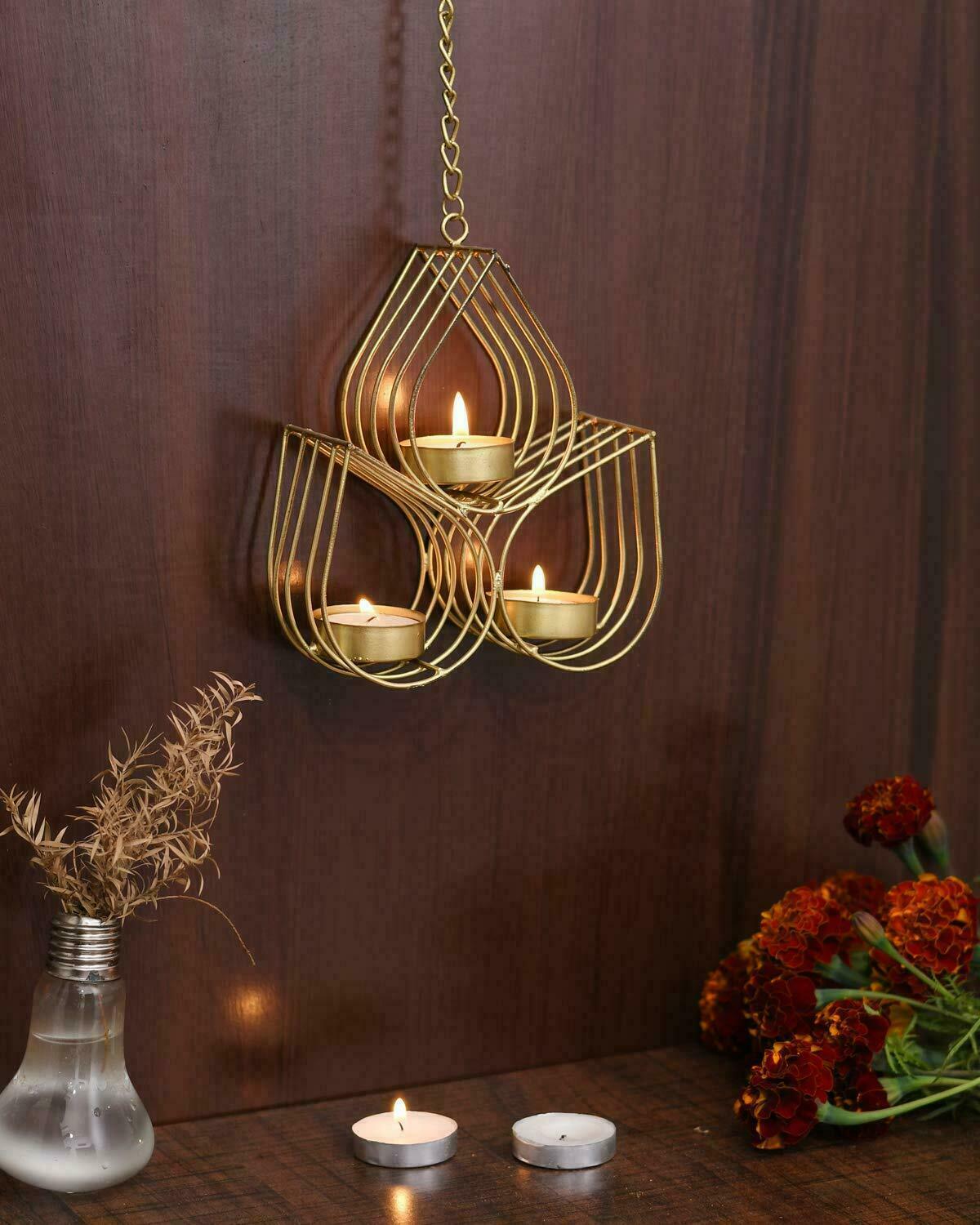 Trispade shape Tealing Holding Hanging stand