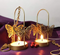 Set of 2 Butterfly Metal Tealight Candle Holder Hanging