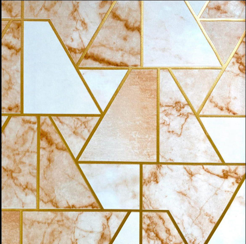 Tuscany Geometric Marble Wallpaper