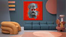 Orange Male Sculpture Pop Art