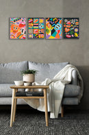 Symbolic Life Art, Set Of 4