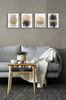 Abstract Leaf Art, Set Of 4