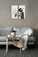 Musician With Instrument, Set Of 2