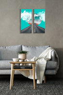 Straight Road Art, Set Of 2