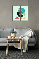 Dancing Women Art, Set Of 2
