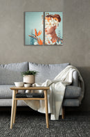 Flower Face Art, Set Of 2