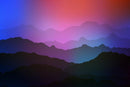 Multicolour Shaded Mountain Wallpaper