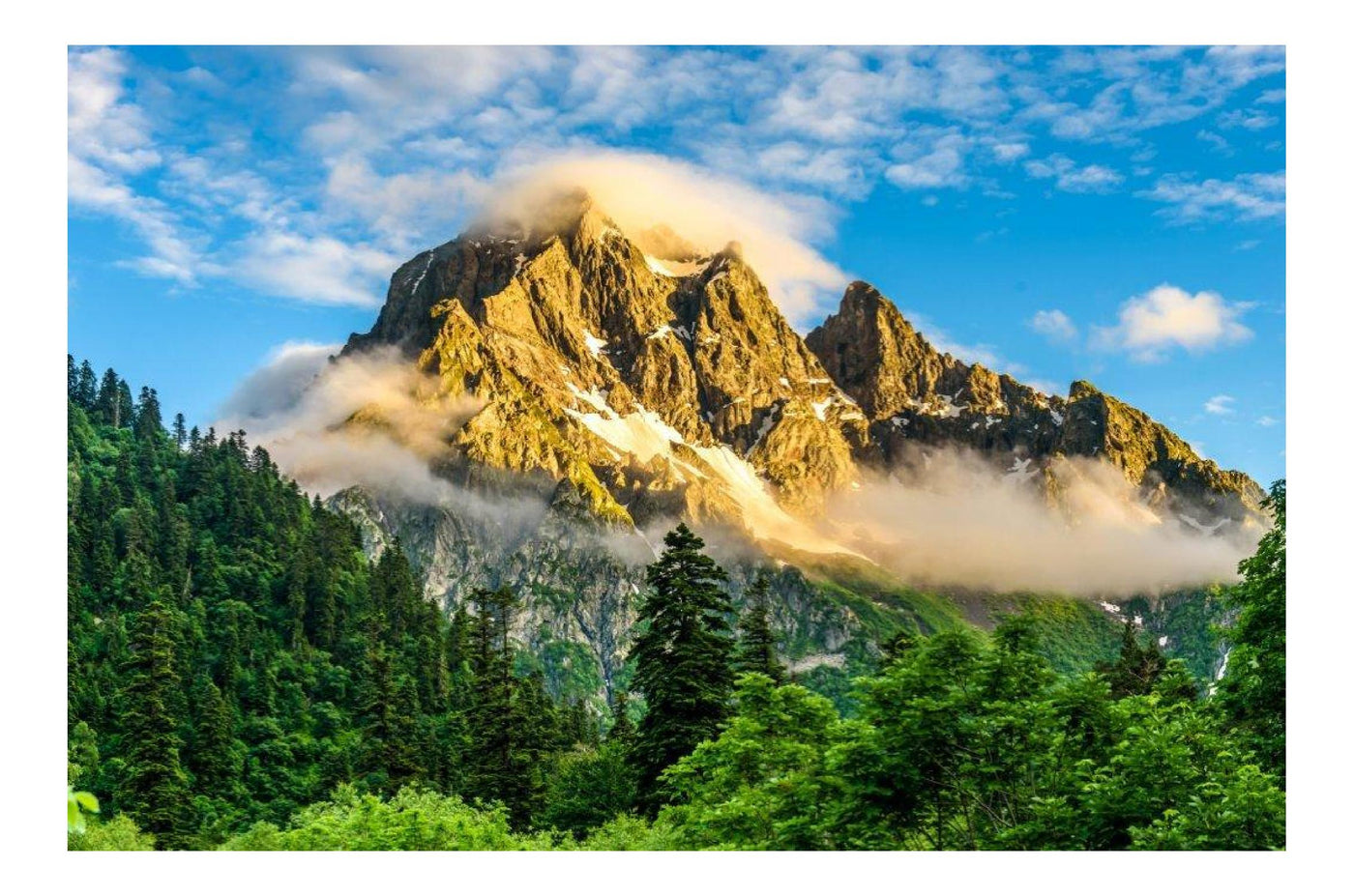 Beautiful Mountain And Sky Wallpaper