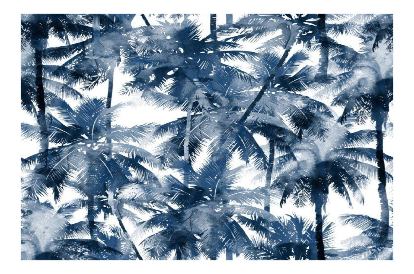 Blue Palm Trees Wallpaper