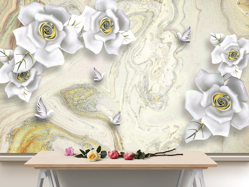 Beautiful White Rose wallpaper for wall