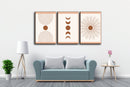 Beige Scandinavian Line Art, Set Of 3