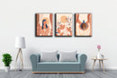 Boho Woman And Coffee Wall Art, Set Of 3