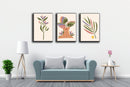 Abstract Leaves Of Colour Art, Set Of 3