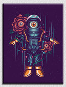 Astronaut Purple Background Art