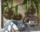 Cart Wheel Desing Customised Wallpaper for wall