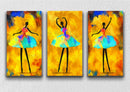 Ballet Dancing Girl, Set Of 3