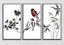 Birds On Branch Wall Art, Set Of 3