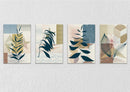 Leaf Boho Art, Set Of 4