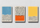 Rain Modern Art, Set Of 3
