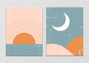 Sun Moon, Set Of 2