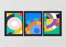 Multicolor Circle, Set Of 3