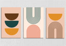 Abstract Boho Modern Wall Art, Set Of 3