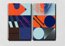Abstract Pattern Art, Set Of 2