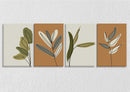 Minimal Boho Leaf Wall Art, Set Of 4