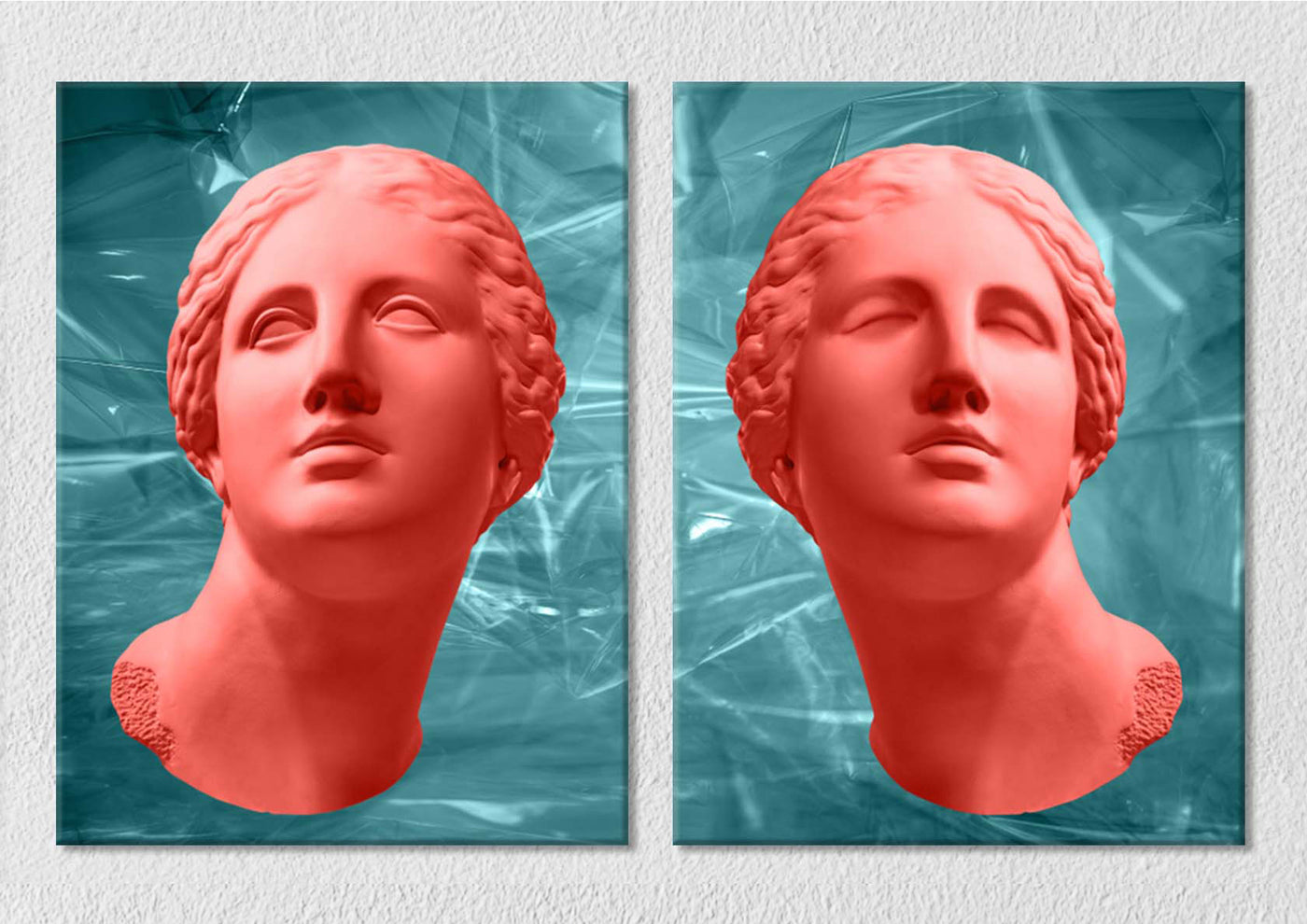 Pink Madame Aesthetic Statue Art, Set Of 2