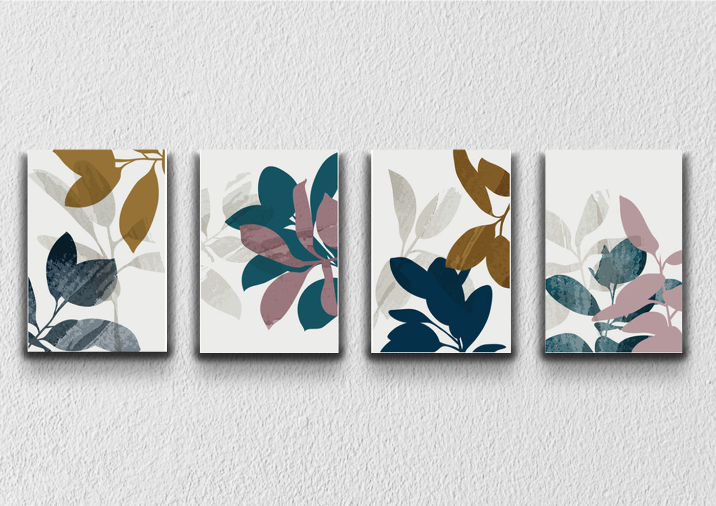 Real Leaf Art, Set Of 4